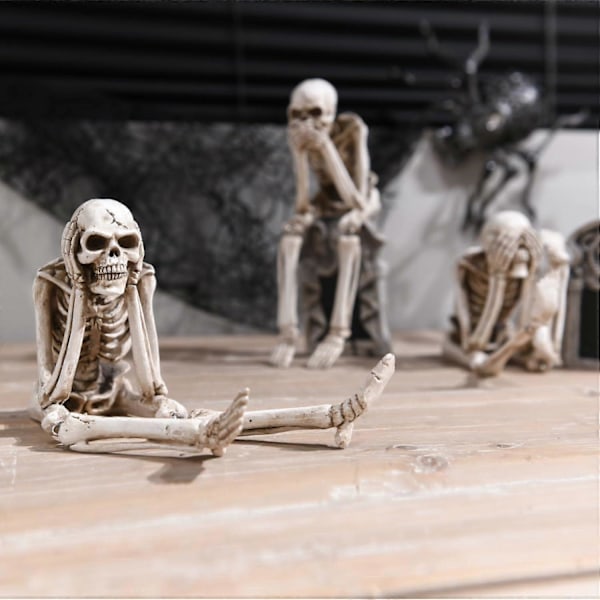 3 Sæt Realistiske Statuer til Boligindretning 5,8L x 10,2B x 10,9H cm