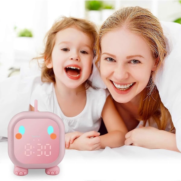 Digital Barnklocka, Dinosaurie Väckarklocka Pojkar och Flickor Väckarklocka med Snooze Ljus Nedräkning Alarm Justerbar Volym Barn Väckarklocka