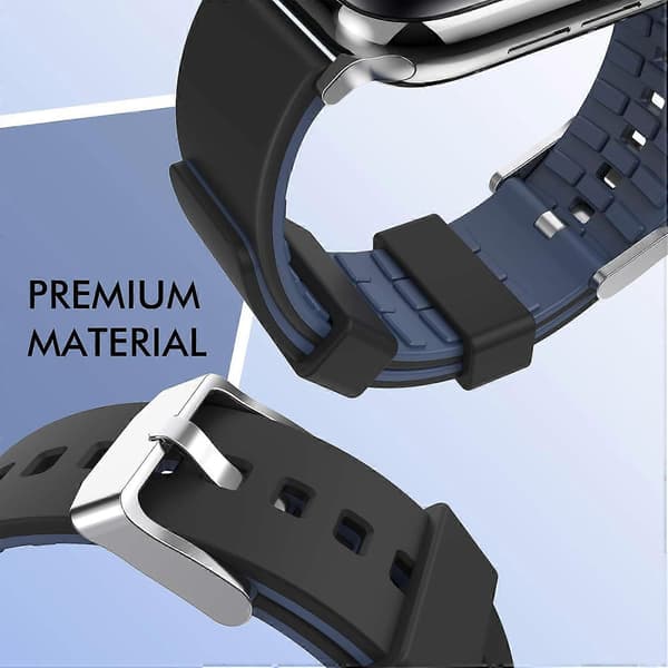 38/40MM/41MM Sort, Marineblå Rem til Apple Watch Series SE 7/6/5/4/3/2/1