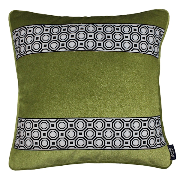 Mcalister Textiles Cancun Stripe Broderte Grønne Puter