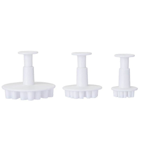 Dww-2 set om 3 st Emporte Piece Patisserie Noel Snöflinga Form för Dekoration Tårtor Fondant Sockerpasta Grova snöflingor