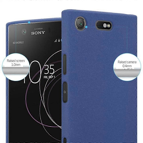 (MÖRKBLÅ FROST) Sony Xperia XZ1 COMPACT Skal Skyddsfodral TPU