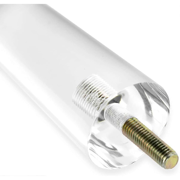 Transparenta möbelfötter bredd 5,8 cm höjd 15 cm - ben för soffa, möbler, säng - fötter gjorda av transparent plast för soffa, säng, väggskåp