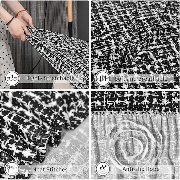 Kaluo 3-sits Sofföverdrag med Armstöd Stretch Sofföverdrag Elastiskt Sofföverdrag Universal Sofföverdrag Soffskydd med 1 Kuddfodral