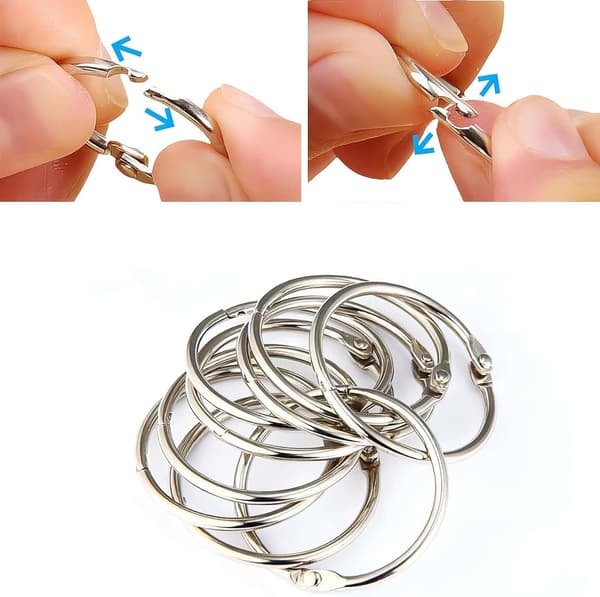 Bokringer, 120 stk ringpermer, 20 mm permringer