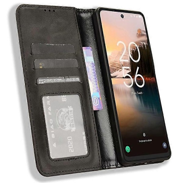 Kompatibel med TCL 40 NxtPaper Mobiltelefon Etuier Præget PU Læder Anti-drop Støtte Cover