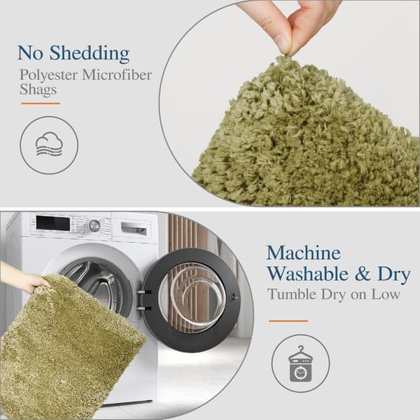 Fluffy Plys Bademåtte Super Absorberende Badeværelsesgulvmåtte, Blødt Mikrofiber Badeværelsestæppe