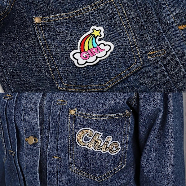 Strykmärken, 26 st Märkesdekaler, Påsybara Applikationer Broderi Påsybara Märken för Jackor Ryggsäckar Jeans Kläder T-shirt DIY-Icke Slumpmässigt