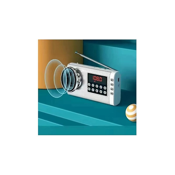 138 Radio Senior Special High-End Bærbar Oplader Multi-Funktions Plug-In Kort FM Radio Rød