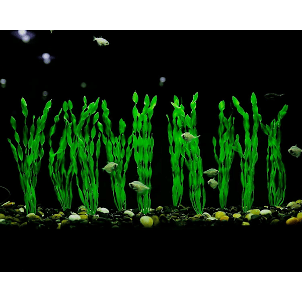 10 stk. Plast Grønne Kunstige Alger Planter for Akvarium Fisketank Dekor
