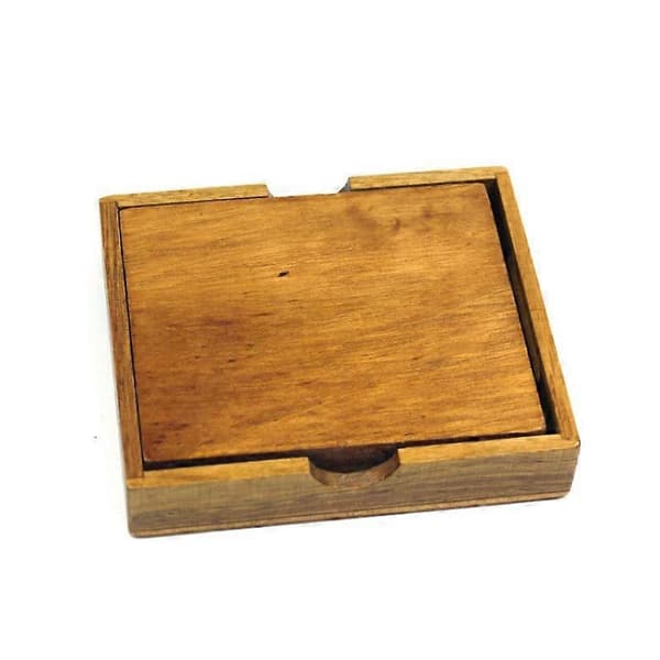 Skyvespill - 11.5x9.5x2.3CM - Refleksjonsspill - Puslespill - Tålmodighetsspill - Logisk spill i tre