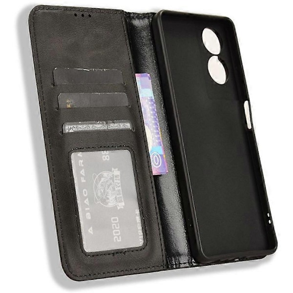 Kompatibel for TCL 40 NxtPaper Mobiltelefon Deksel Imprint PU Lær Anti-fall Stativdeksel