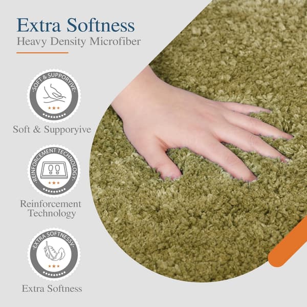 Fluffy Plys Bademåtte Super Absorberende Badeværelsesgulvmåtte, Blødt Mikrofiber Badeværelsestæppe