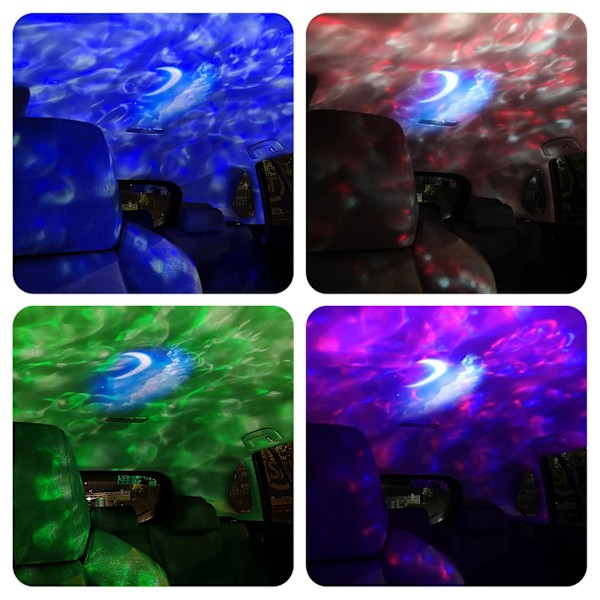 Aurora Galaxy Projektor Stjernehimmel Nattlys Havstjerne Party Projeksjonslampe