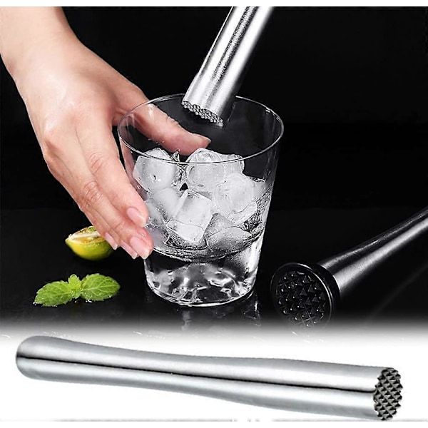 Professionell Drinkmixer, Frukt-iskrossverktyg, Mixerverktyg i rostfritt stål för mynta och andra fruktbaserade drycker