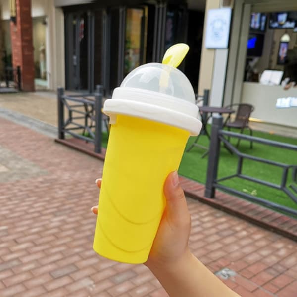 Smoothieskop Miljøvenlig Dobbeltlags Silikone Slush Ice Cream Maker Til Hjemmet