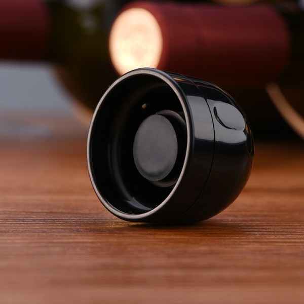 Champagne / Vinkork - Vacuum Seal - Stopper Black Specialplugg med rött vin