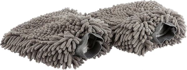 Mikrofiber Vaskehandske Luksus Bilrengøringsklud, 4 stk., Grå, 26 L x 20 B cm