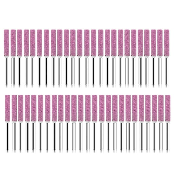50 Stycken Slipstift Fil, Poleringsverktyg Slipstift för Motorsågsslipare, 0.16 Tum/ 4 mm