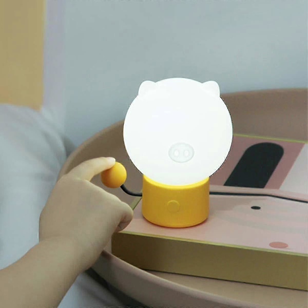 Natlampe til børn baby, natlampe børne touch lampe LED sengelampe til babyværelse soveværelse batteridrevet