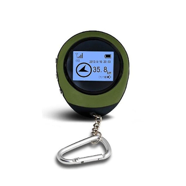 Mini Kannettava GPS-navigointivastaanotin Ulkoiluun, Retkeilyyn, Elektroninen Pituus- ja Leveysaste- sekä Korkeusnavigointi