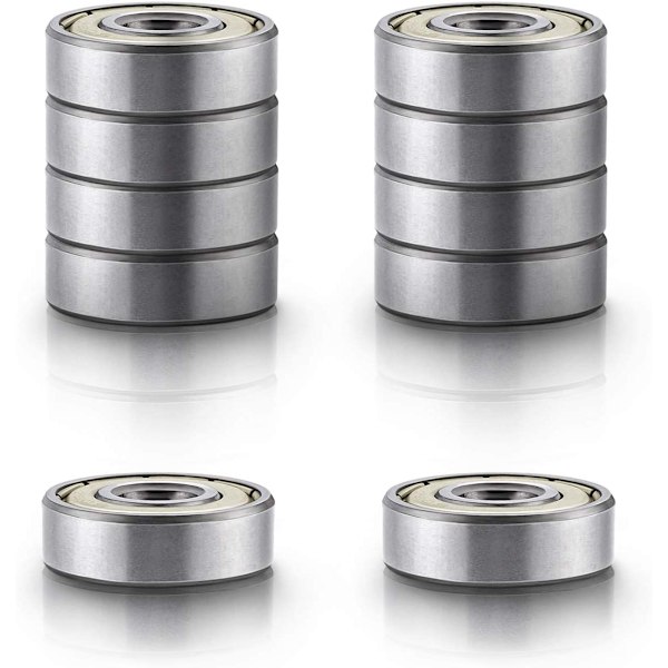 608zz Metall Dubbel Djup Skateboard Kullager