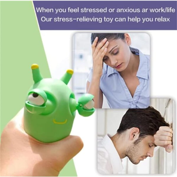 Funny Grass Worm Pinch Toy, Anti Stress Reliever Sq