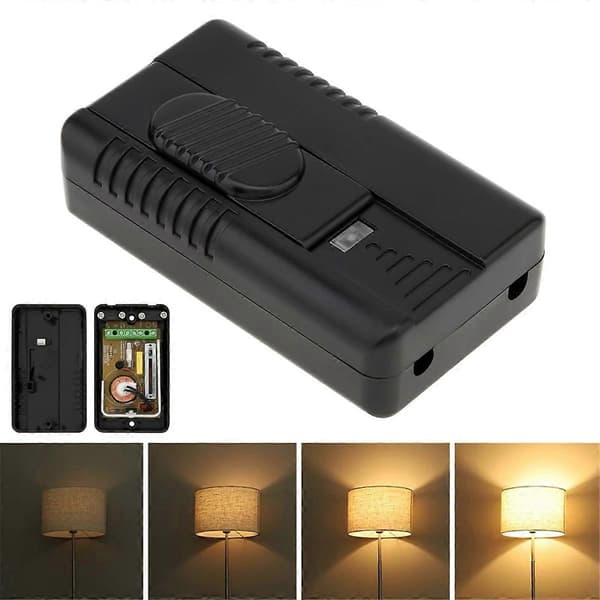 Fotdimmerbryter Full Range Inline Skyvekontrollbryter for Gulvlampe LED-lampe Glødepære