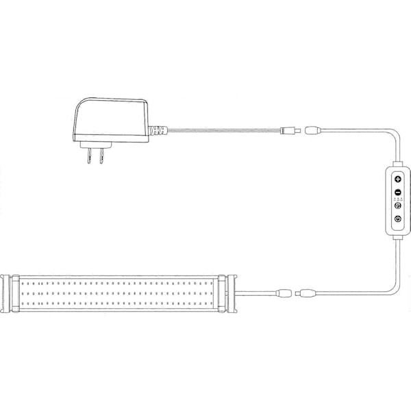 Akvarielys Timer &amp; Lysdæmper Let at Programmere Fisketank Lysstyring