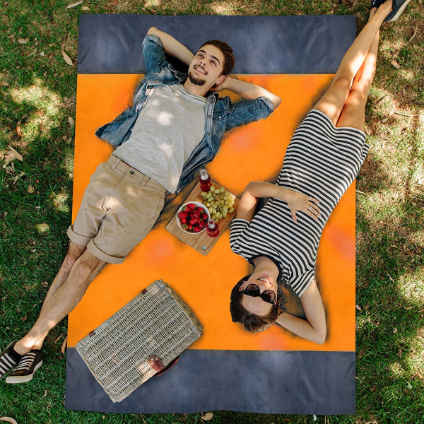 OrangeOutdoor Beach Mat, Extra stor vattentät picknick Ma