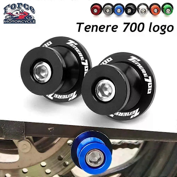 (Grön) För Yamaha Tenere 700 Tenere700 T7 Rally Edition 2022 2023 6MM CNC Nya Svingarms Spole Slider Ställ Skruvar Motorcykeltillbehör