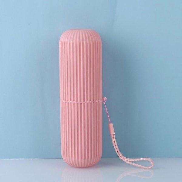 1 Styck Tandborsthållare, Tandborstfodral, Rosa Portabel Tandborstlåda, Resefodral för Tandborste för Utomhuscamping och Förvaring