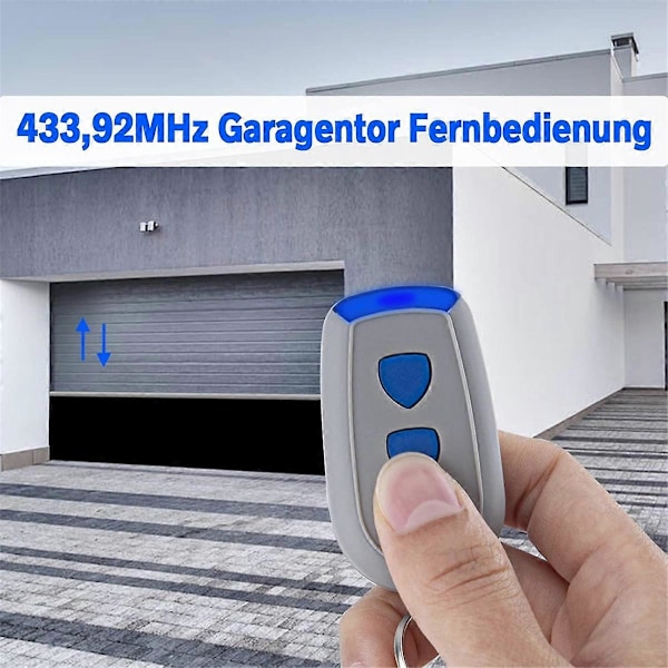 2-pakning 433,92 MHz Fjernkontroll for Crawford Standard Steel EA433 2KS, EA433 2KM, EA433 4KS, RCU 433 2K, RCU 433 4K