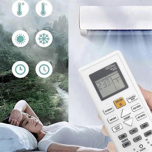 Ersättningsfjärrkontroll A75C01920 AC Kompatibel med Panasonic A75C01920 Luftkonditioneringsfjärrkontroll
