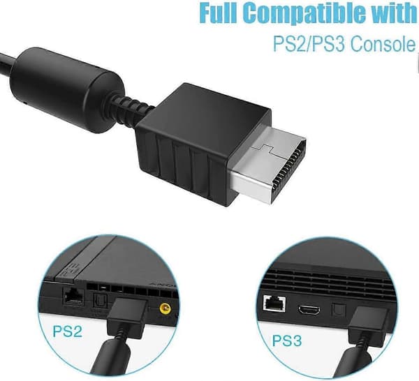 RCA Audio Video Kabel Spelkonsol Tillbehör AV-kabel för PS1 PS2 PS3 Playstation 1.8m
