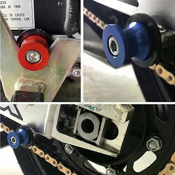 (Grön) För Yamaha Tenere 700 Tenere700 T7 Rally Edition 2022 2023 6MM CNC Nya Svingarms Spole Slider Ställ Skruvar Motorcykeltillbehör