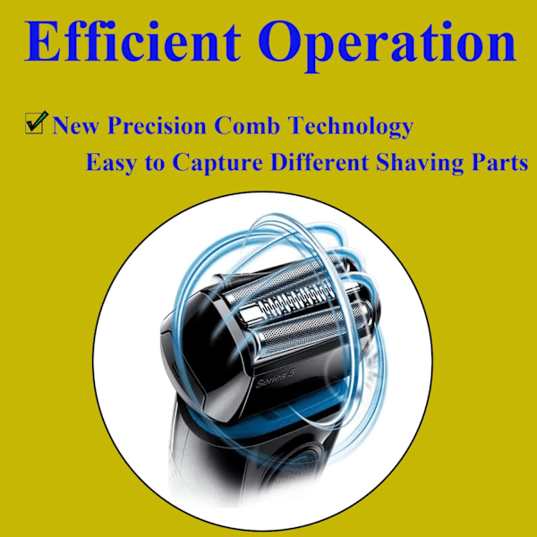52S Erstatningshode for Braun Series 5 Elektrisk Barbermaskin