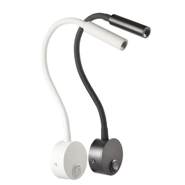 Sengelampe til læsning, væglampe 3W LED boglampe, væg natlampe LED fleksibel spotlight lampe