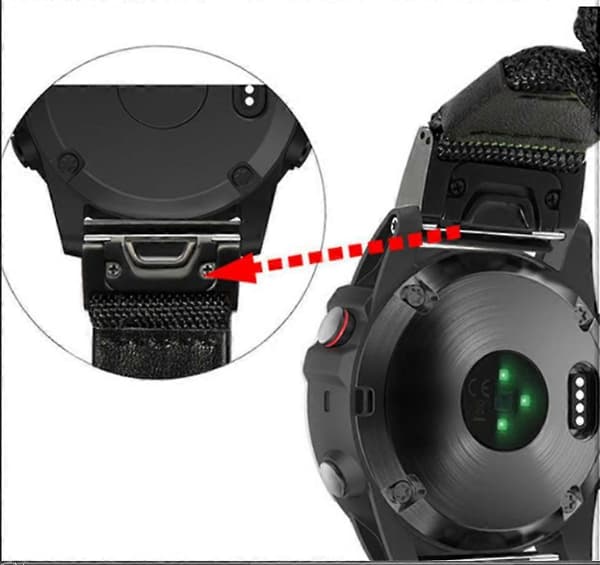 Passer til Fenix 5 quick release nylonrem Fenix 7 easy quick release rem