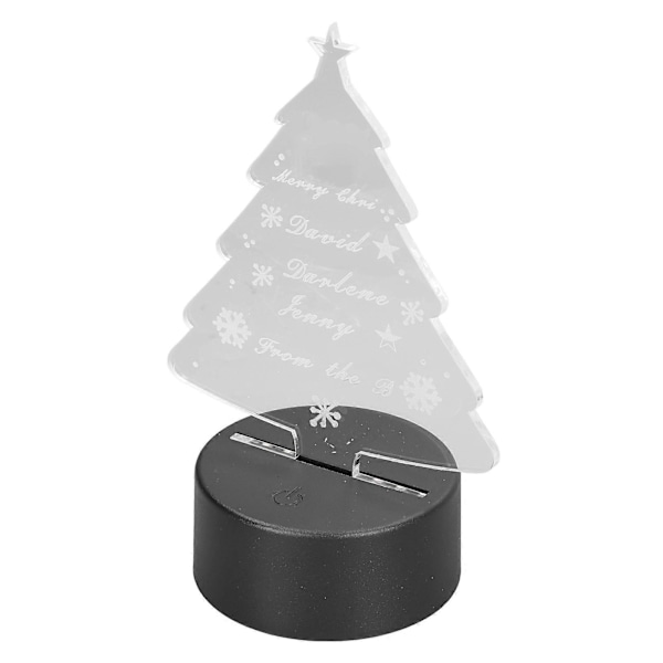 3D Tre Lampe Myk LED, Justerbare Farger Berøringskontroll Sikker, Holdbar Akryl USB eller Batteridrevet 3D Nattlys