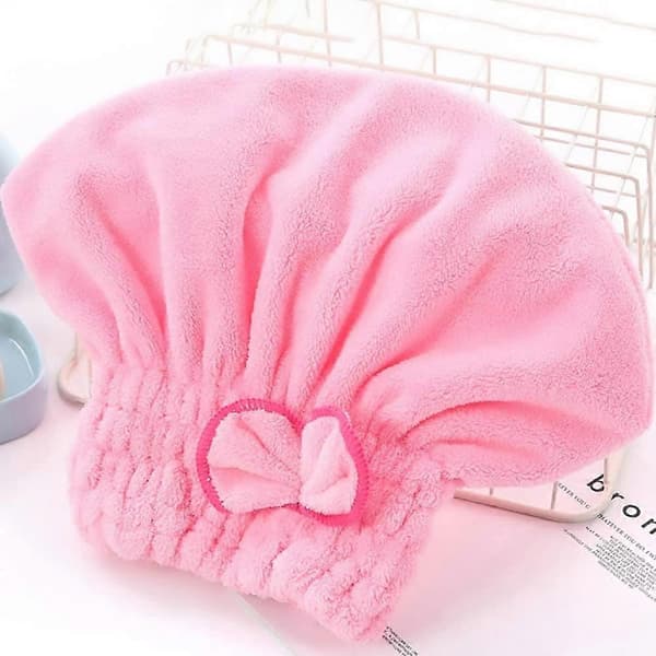 Hårtørringshat, 2 stk. tørrehætte badehætte brusehætte bade- og spa-håndklæde badehætte tør turban hurtigtørrende absorberende hårhåndklæde til børn