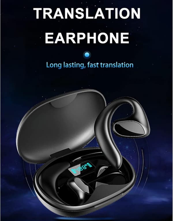 M8 Brusreducerande Smart Röstöversättare TWS Bluetooth Headset 144 Språk Översättningshörlurar