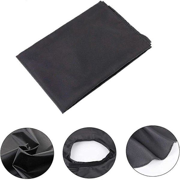 150x120cm Hiustenleikkuuviitta, Unisex Salonki Vedenpitävä Nylon Hiustenleikkuuviitta Kampaamoon tai Kotiin Musta