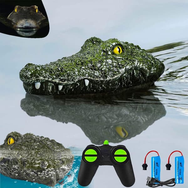 Fjernbetjent Alligatorhoved, 2.4 Ghz 4-vejs Flydende Alligatorhoved RC Både