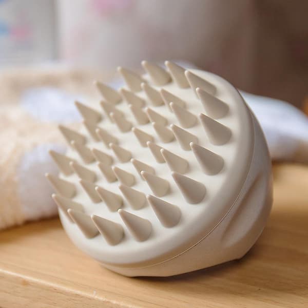 Hårbundsmassage Shampoo Børste, Blød Silikone Hårbundsbørste Hårskrubber, Hårvask Hårbunds Eksfolieringsbørste mod Skæl, Hovedskrubber til Tykt Hår