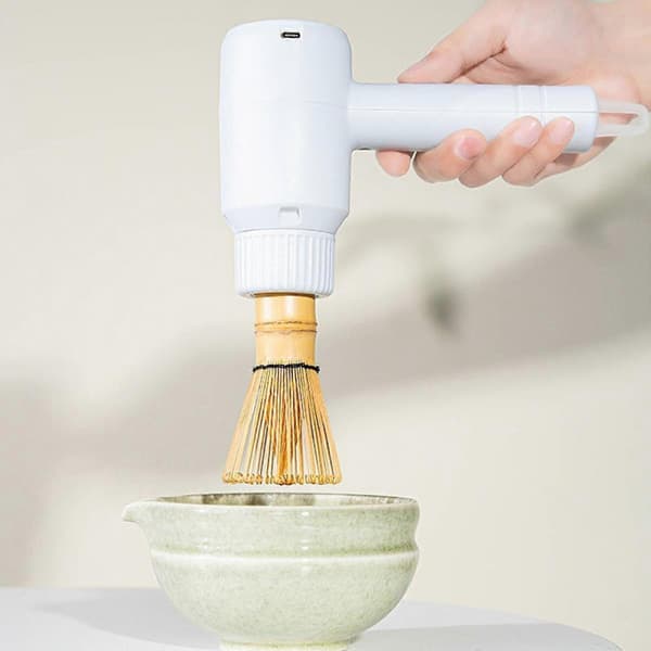 Elektrisk piskeris Matcha-børste 3 hastigheder Drikkemixer til café camping restaurant