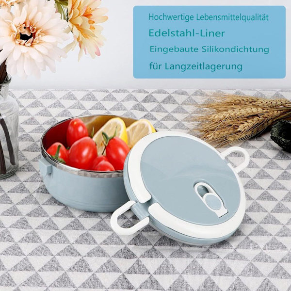 Bento-bokse, termisk madkasse, rustfrit stål, bonus 2 silikoneforme