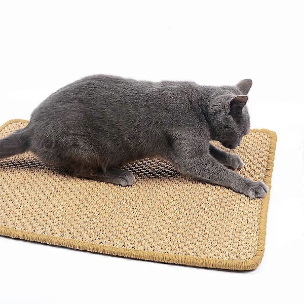 Klösmatta för katter, Sisal Klösmatta för katter, Klösbräda, Halkfri Klövårdleksak för katter, Skydda Möbler och Soffor 4060cm slumpmässig färg