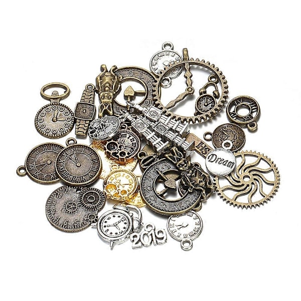 50g Vintage Steampunk Hammasrattaat Metalliset Hammasrattaat Kello Kellon Osat Riipus Korut Hammasrattaat DIY Korut Rannekorujen Kaulakorujen Hatun Laukun Kunsthandwerk Koristeluun