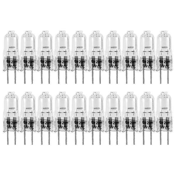 20 st G4 halogenlampor, 20W 12V halogenlampor 2 stift klar lampa, för spisbelysning, signa